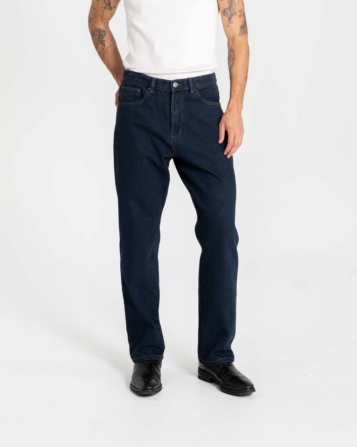 Regular Denim Jeans Indigo